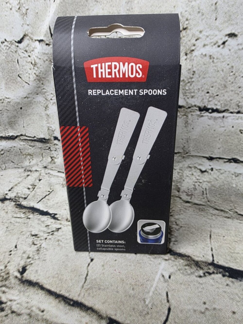 Thermos Stainless Steel Replacement Spoons King SK300 Food Jars 2 in Box NEW